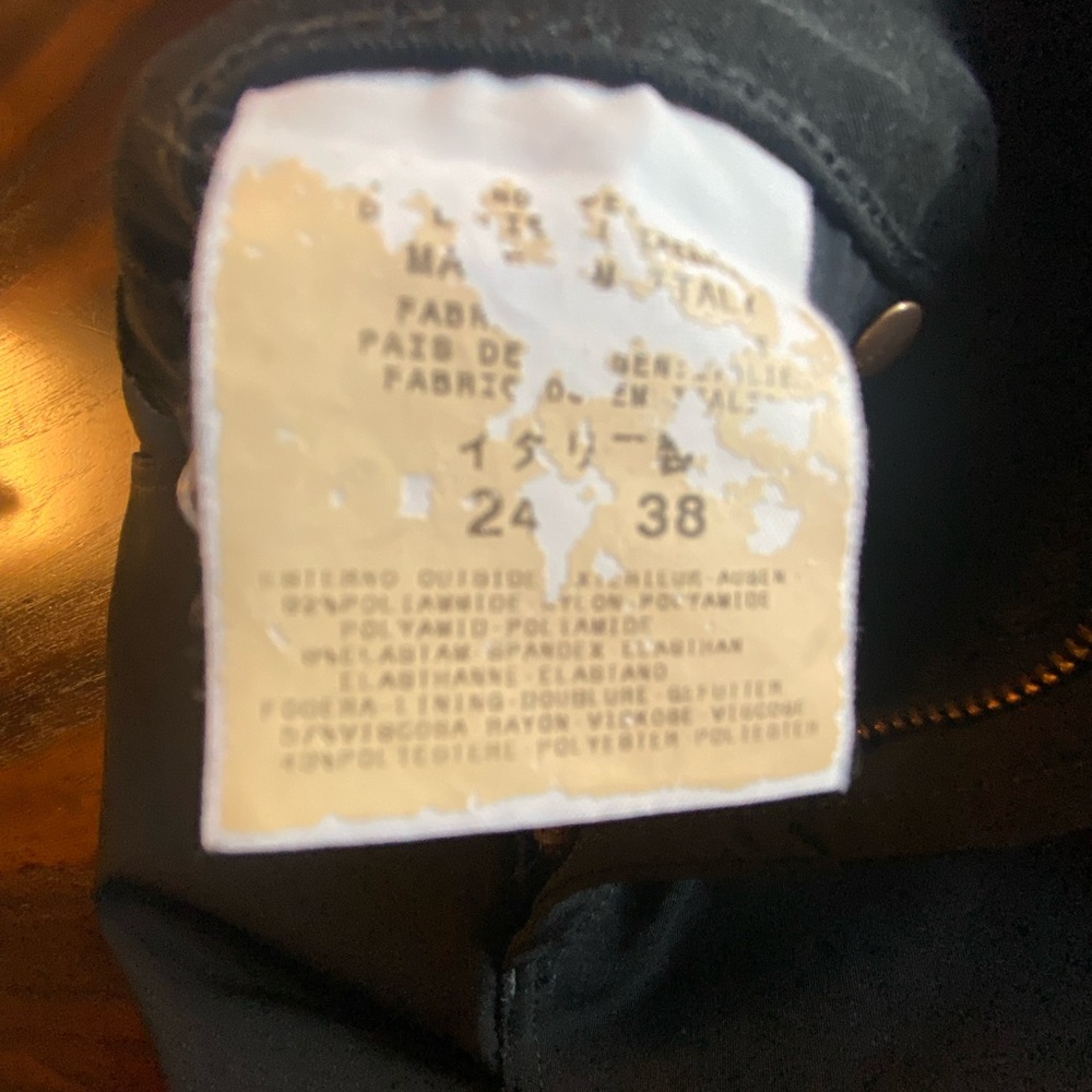 VERSACE Jeans Couture Sz 24/38 Black - Picture 6 of 8